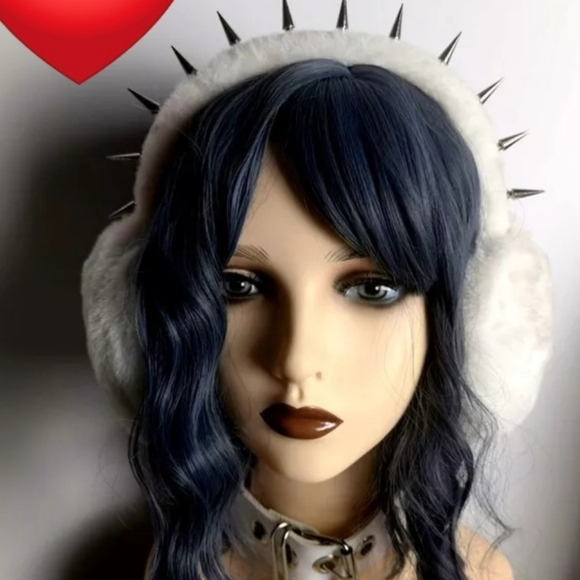 Spiked Plush Earmuffs Foldable - Picture 5 of 6